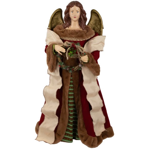 Northlight Angel With Wings Commercial Size Christmas Tree Topper - 3' - Brown And Red - Unlit 3 Northlight Angel With Wings Commercial Size Christmas Tree Topper - 3' - Brown And Red - Unlit