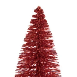 Northlight Glittered Bottlebrush Christmas Tree - 12" - Red And White -Northlight Christmas northlight tr94454 3 98309.1670143660
