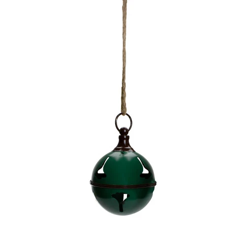 Northlight Metal Jingle Bell Hanging Christmas Decoration - 5" - Green 3 Northlight Metal Jingle Bell Hanging Christmas Decoration - 5" - Green