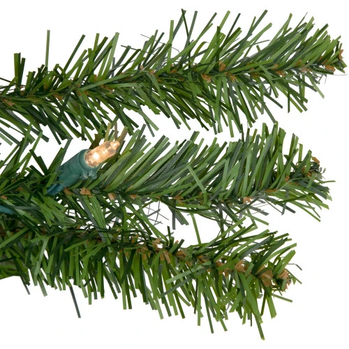 Northlight Pre-Lit Commercial Canadian Pine Artificial Christmas Wreath - 5' - Clear Lights 4 Northlight Pre-Lit Commercial Canadian Pine Artificial Christmas Wreath - 5' - Clear Lights - Image 2