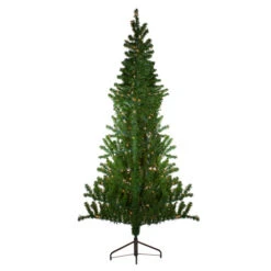 Northlight 7.5' Pre-Lit Medium Canadian Pine Artificial Christmas Wall Tree - Clear Lights -Northlight Christmas northlight v27378 5 04249.1588397344