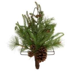 Northlight 21" Pine Christmas Tree Wall Hanging Decoration With Pinecones