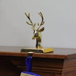 Northlight Shiny Metal Deer Head Christmas Stocking Holder - 8" - Gold Finish 7 Northlight Shiny Metal Deer Head Christmas Stocking Holder - 8" - Gold Finish -Northlight Christmas northlight wy15245 3 67575.1587643008