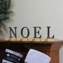 Northlight Metal Lettered "NOEL" Christmas Wooden Stocking Holders - 6" - Set Of 4 7 Northlight Metal Lettered "NOEL" Christmas Wooden Stocking Holders - 6" - Set Of 4 -Northlight Christmas northlight wy15249 3 79466.1587644073