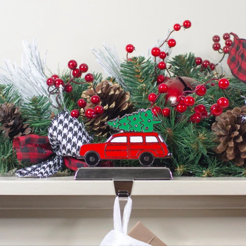 Northlight Vintage Station Wagon Car With Tree Christmas Stocking Holder - 5.25" 4 Northlight Vintage Station Wagon Car With Tree Christmas Stocking Holder - 5.25" - Image 2