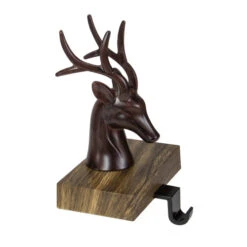 Northlight 7.5" Brown Marbled Buck Deer Head Christmas Stocking Holder -Northlight Christmas northlight wy89077 1 42318.1609385231