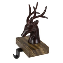 Northlight 7.5" Brown Marbled Buck Deer Head Christmas Stocking Holder -Northlight Christmas northlight wy89077 3 13026.1609385232