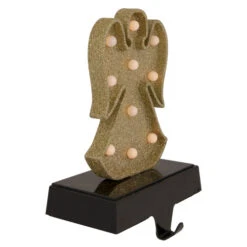 Northlight LED Lighted Glittered Angel Christmas Stocking Holder - 7" - Gold Finish 9 Northlight LED Lighted Glittered Angel Christmas Stocking Holder - 7" - Gold Finish -Northlight Christmas northlight wy92558 2 updated 74244.1661885781