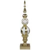 Northlight Ball Finial Commercial Size Christmas Decoration 48" - Gold And White -Northlight Christmas northlight xe97172 01 71414.1726279106