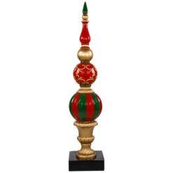 Northlight Commercial Size Ball Finial Christmas Decoration 48" - Gold And Red