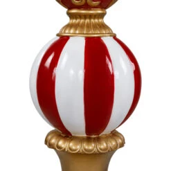 Northlight Commercial Size Candy Cane Ball Finial Christmas Decoration 48" - Red And White -Northlight Christmas northlight xe97174 03 69362.1726279105