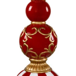 Northlight Commercial Size Candy Cane Ball Finial Christmas Decoration 48" - Red And White -Northlight Christmas northlight xe97174 04 25475.1726279104