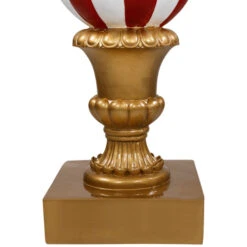 Northlight Commercial Size Candy Cane Ball Finial Christmas Decoration 48" - Red And White -Northlight Christmas northlight xe97174 05 37261.1726279104