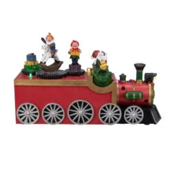 LED Lighted Musical Train With Santa Christmas Village Decoration - 10.25" 10 LED Lighted Musical Train With Santa Christmas Village Decoration - 10.25" -Northlight Christmas northlight xh27850 2 51499.1588406317