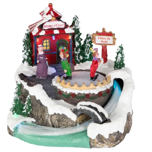 Northlight LED Lighted And Animated Christmas Scene Village Display Decoration - 7.75" 3 Northlight LED Lighted And Animated Christmas Scene Village Display Decoration - 7.75"