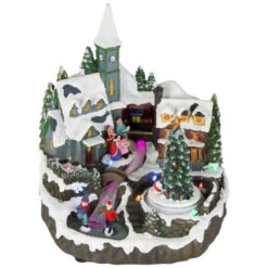 Northlight LED Lighted Animated And Musical Christmas Village Display Decoration - 9.25"
