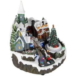 Northlight LED Lighted Animated And Musical Christmas Village Display Decoration - 9.25" -Northlight Christmas northlight xh93273 3 97119.1672477951