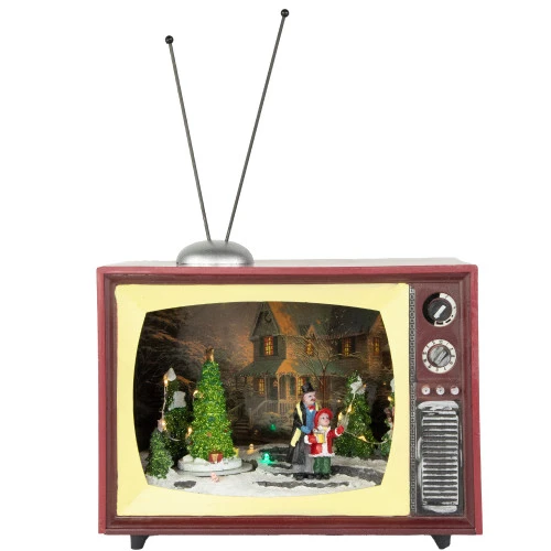 Northlight LED Lighted Animated And Musical TV Scene Christmas Display - 9.25" 3 Northlight LED Lighted Animated And Musical TV Scene Christmas Display - 9.25"