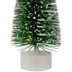 Northlight LED Lighted Mini Bottle Brush Pine Christmas Village Trees - Warm White - Set Of 2 -Northlight Christmas northlight xh99387 4 71392.1698958253