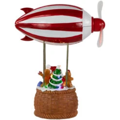 Musical And Animated Blimp And Santa Christmas Decoration - 8.5" - Red And White 15 Musical And Animated Blimp And Santa Christmas Decoration - 8.5" - Red And White -Northlight Christmas northlight xh99390 3 54926.1701793919