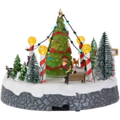 Northlight Animated And Musical Ice Skaters Christmas Scene LED Lighted Village Display - 9" -Northlight Christmas northlight xh99393 4 90994.1701793921