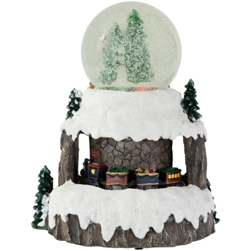 Northlight LED Lighted Animated And Musical Christmas Snowman And Train Snow Globe - 9.25" 7 Northlight LED Lighted Animated And Musical Christmas Snowman And Train Snow Globe - 9.25" - Image 5