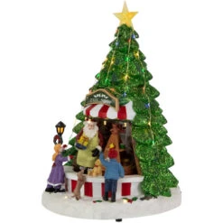 Northlight LED Lighted Animated And Musical Santa's Toy Shop Christmas Village Display - 13" -Northlight Christmas northlight xh99396 2 65088.1701793919