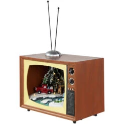 Northlight LED Lighted Animated Musical TV With Ice Skating Scene Christmas Display - 9.25" -Northlight Christmas northlight xh99398 2 67666.1687529310