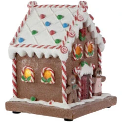 Northlight Pre-Lit LED Gingerbread Candy House Christmas Decoration - 7.5" -Northlight Christmas northlight xh99479 3 80350.1699030046