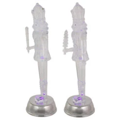 Northlight LED Lighted And Musical Nutcracker Christmas Figurines - 12.5" - Set Of 2 -Northlight Christmas northlight y92103 2 updated 43208.1661885700