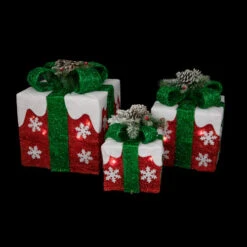 Northlight Set Of 3 Lighted Red With White Snowflakes Gift Boxes Christmas Decorations -Northlight Christmas northlight y93945 on20black20copy 02695.1701451314