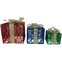 Northlight Set Of 3 Lighted Red, Blue And Green Gift Boxes Christmas Decorations 9.75" 9 Northlight Set Of 3 Lighted Red, Blue And Green Gift Boxes Christmas Decorations 9.75" -Northlight Christmas northlight y93947 3 75208.1677147712