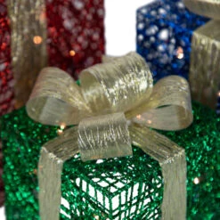Northlight Set Of 3 Lighted Red, Blue And Green Gift Boxes Christmas Decorations 9.75" 10 Northlight Set Of 3 Lighted Red, Blue And Green Gift Boxes Christmas Decorations 9.75" -Northlight Christmas northlight y93947 4 67984.1677147712