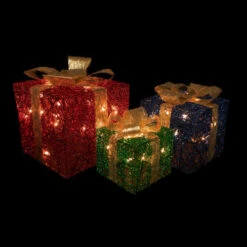 Northlight Set Of 3 Lighted Red, Blue And Green Gift Boxes Christmas Decorations 9.75" 11 Northlight Set Of 3 Lighted Red, Blue And Green Gift Boxes Christmas Decorations 9.75" -Northlight Christmas northlight y93947 on20black201 95747.1677147712