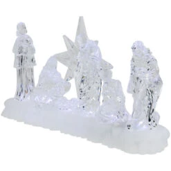 Northlight LED Lighted Nativity Scene Acrylic Christmas Decoration - 12.25" -Northlight Christmas northlight y94767 02 48843.1696522478