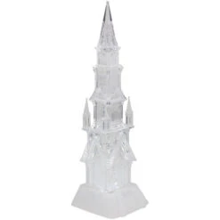 Northlight LED Lighted Castle Acrylic Christmas Decoration - 17.5" -Northlight Christmas northlight y94777 02 28088.1696522478