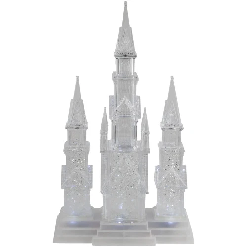 Northlight LED Lighted Winter Church Acrylic Christmas Decoration - 17.5" 4 Northlight LED Lighted Winter Church Acrylic Christmas Decoration - 17.5" - Image 2