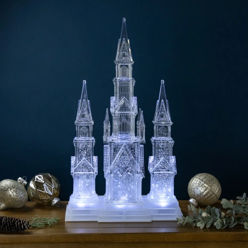 Northlight LED Lighted Winter Church Acrylic Christmas Decoration - 17.5" 3 Northlight LED Lighted Winter Church Acrylic Christmas Decoration - 17.5"
