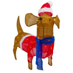 Northlight 26" LED Lighted Dachshund Dog Outdoor Christmas Decoration -Northlight Christmas northlight ye92364 2 56838.1646269151