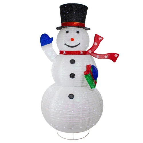 Northlight LED Lighted Iridescent Twinkling Snowman Outdoor Christmas Decoration - 71" 3 Northlight LED Lighted Iridescent Twinkling Snowman Outdoor Christmas Decoration - 71"