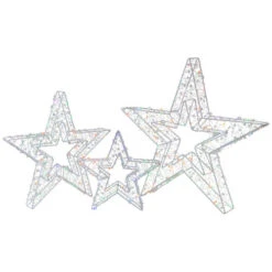 Northlight LED Lighted Multi-Function Outdoor Christmas Stars - 23" - Multicolor - Set Of 3 -Northlight Christmas northlight ye92372 03 updated 84572.1719265112