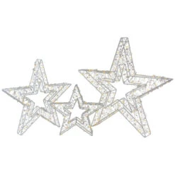 Northlight LED Lighted Multi-Function Outdoor Christmas Stars - 23" - Multicolor - Set Of 3 -Northlight Christmas northlight ye92372 04 updated 91999.1719265112