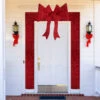 Northlight 8' Red LED Lighted Christmas Doorway Arch Decoration With Bow -Northlight Christmas northlight ye93938 styled 32127.1693584223
