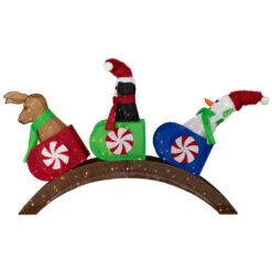 Northlight Lighted Winter Friends Christmas Coaster Outdoor Decoration - 4.5' - LED Warm White -Northlight Christmas northlight ye95940 01 97992.1724462599