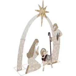 Northlight 41" LED Lighted Holy Family Nativity Scene Outdoor Christmas Decoration -Northlight Christmas northlight ye99406 02 38549.1699203009