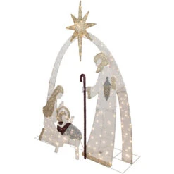 Northlight 41" LED Lighted Holy Family Nativity Scene Outdoor Christmas Decoration -Northlight Christmas northlight ye99406 03 01298.1699203009