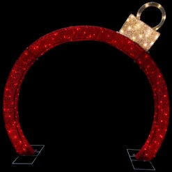 Northlight 4.25' Red LED Lighted Ornament Arch Outdoor Christmas Decoration - Warm White Lights 15 Northlight 4.25' Red LED Lighted Ornament Arch Outdoor Christmas Decoration - Warm White Lights -Northlight Christmas northlight ye99407 on20black201 51250.1699203008