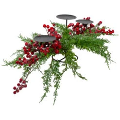 Northlight Frosted Berry And Foliage Triple Candle Holder Christmas Decoration - 32" 5 Northlight Frosted Berry And Foliage Triple Candle Holder Christmas Decoration - 32" -Northlight Christmas northlight yk87875 1 72926.1600910531