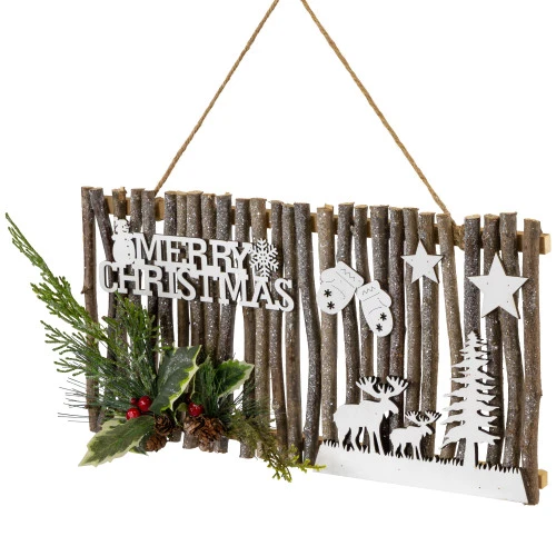 Northlight 16" Rustic "Merry Christmas" Wall Sign 3 Northlight 16" Rustic "Merry Christmas" Wall Sign