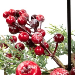 Northlight Apples And Berries Triple Pillar Christmas Candle Holder - 36" - Green And Red -Northlight Christmas northlight yk95973 04 66941.1722387418